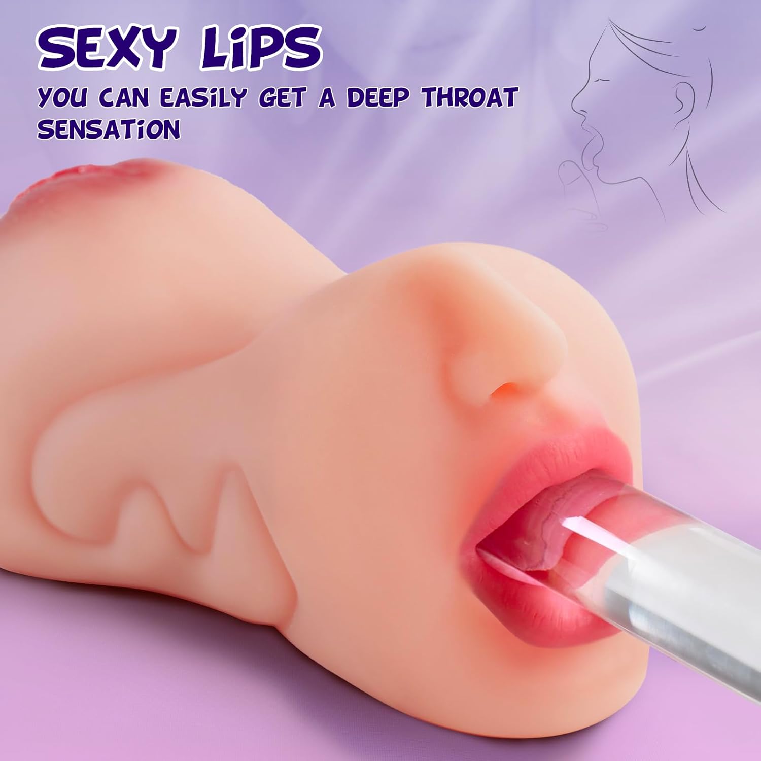 👑The latest hot-selling low-priced model-💥3D Texture Clitoris Oral Sex Pocket Pussy