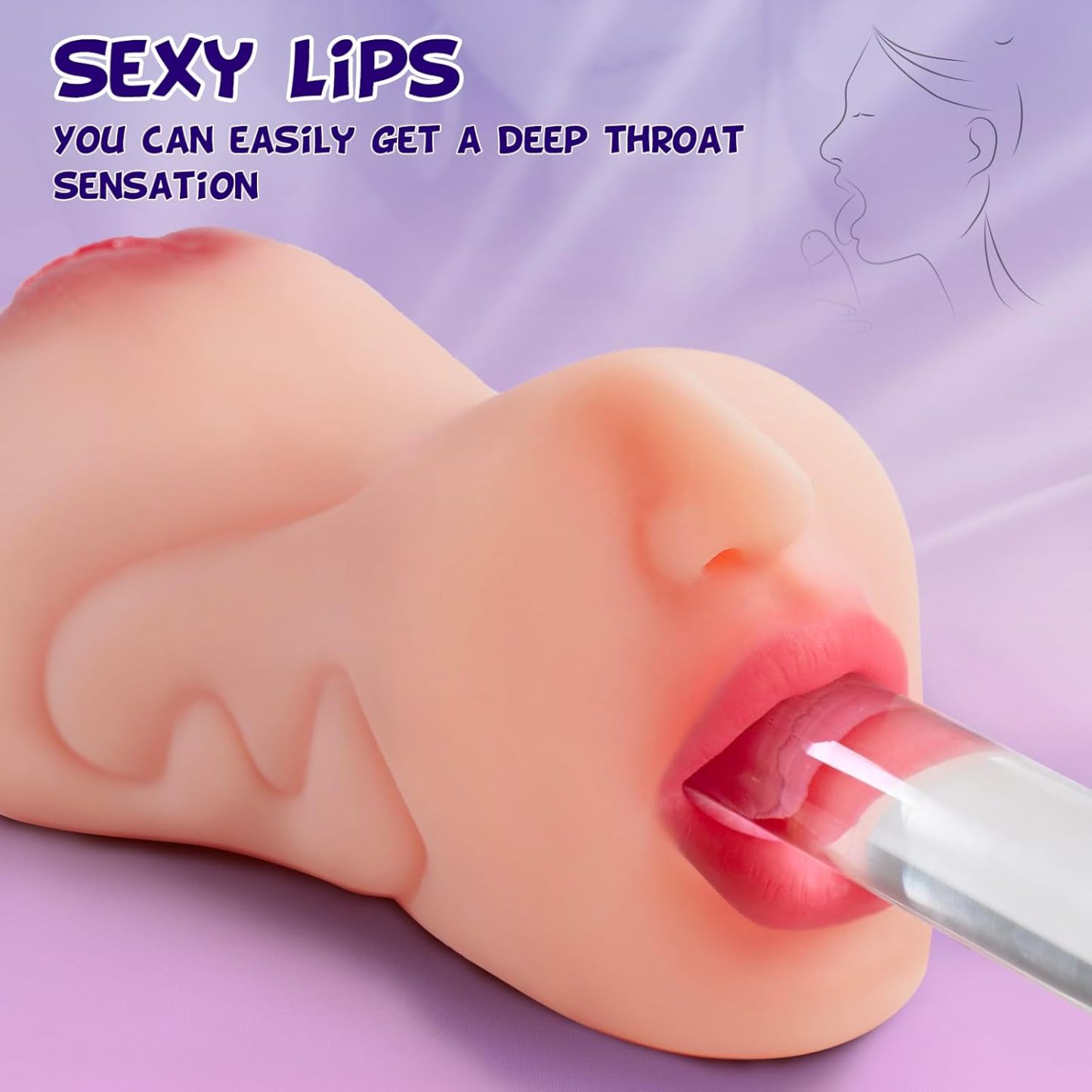 👑The latest hot-selling low-priced model-💥3D Texture Clitoris Oral Sex Pocket Pussy