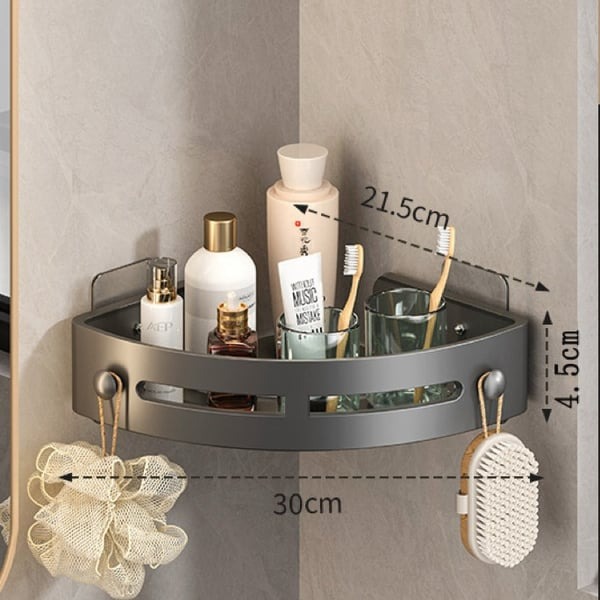 ✨Corner Shelves Shower Storage Rack, Drill Free Wall MountShower Organizer, 40lbs Load Capacity BathroomAccesso