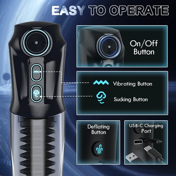 👑The latest hot-selling low-priced model-💥Next Level Vibrating Sucking Penis Pump