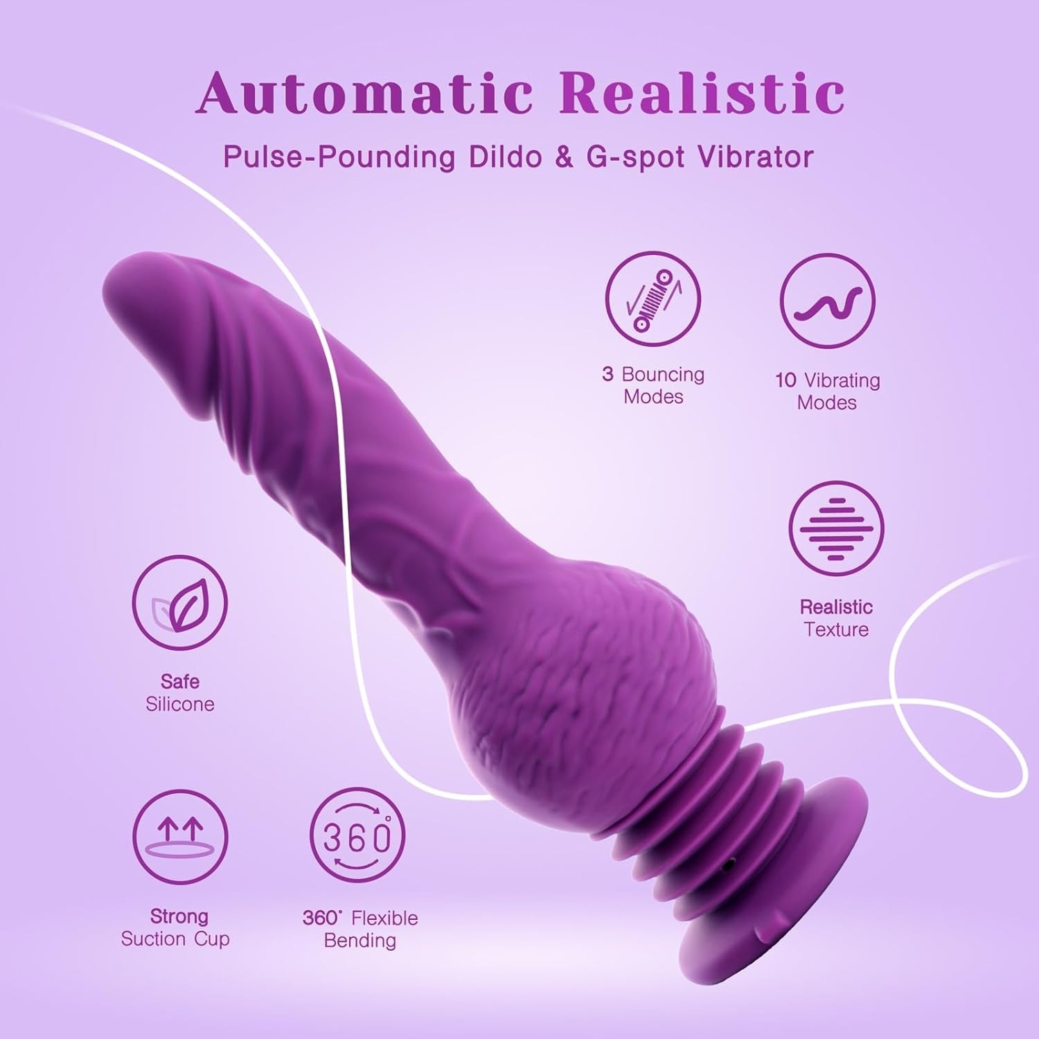 🎁Pulsierende G-Punkt-Analstimulation, 10 Vibrationsmodi und 3 Hüpfmodi, 💑geeignet für Männer und Frauen, Paare.