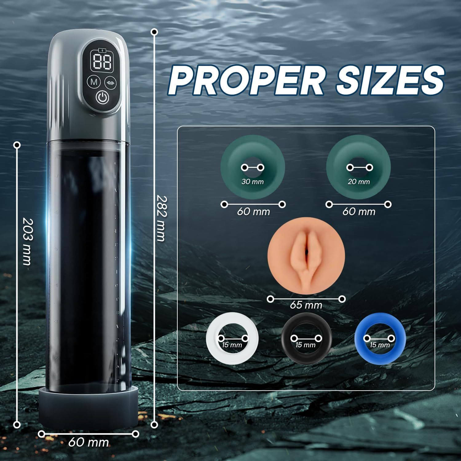 💥4 IN 1 Vacuum Penis Pump with Multiple Training modes for the Training Season