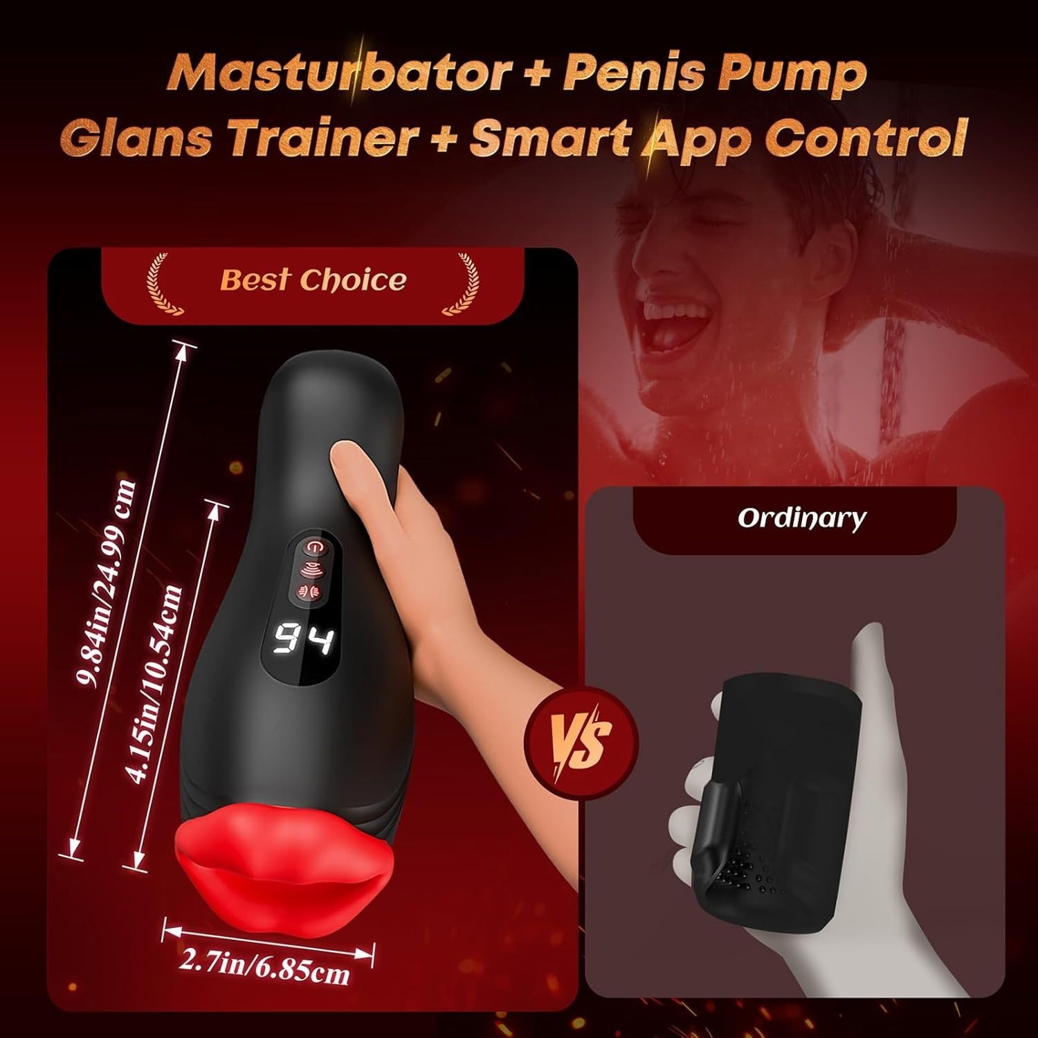 💋Succubus 🎁Double-headed enlarger, Christmas special offer💥 9 vibration modes, training device for men.