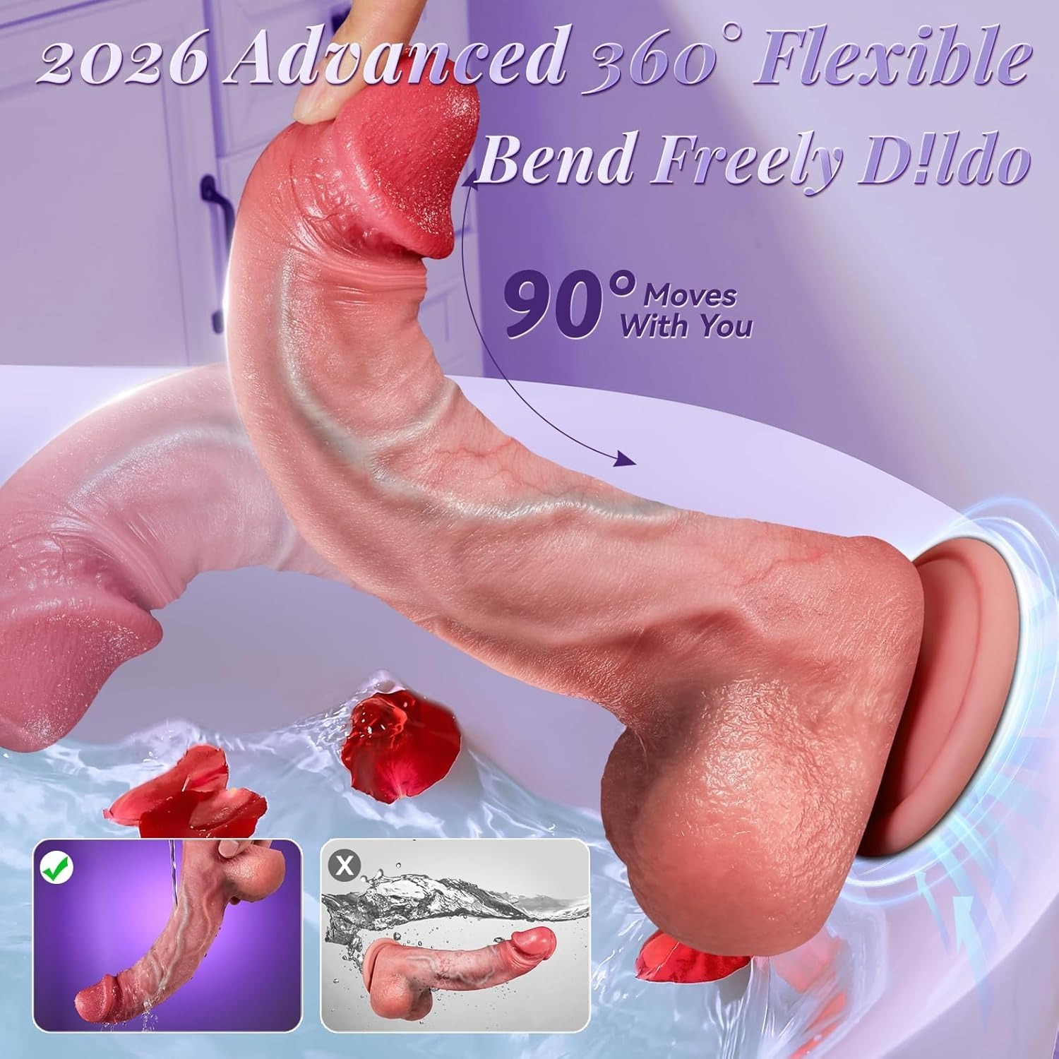 💥Dildo mit Stoßfunktion💥 10 Stoßmodi und 10 Vibrationsmodi, geeignet für Frauen und Paare💕