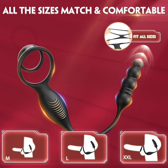 👑2024 Supreme New Products Hot Sale-Prostate Massager Vibrating Cock Ring