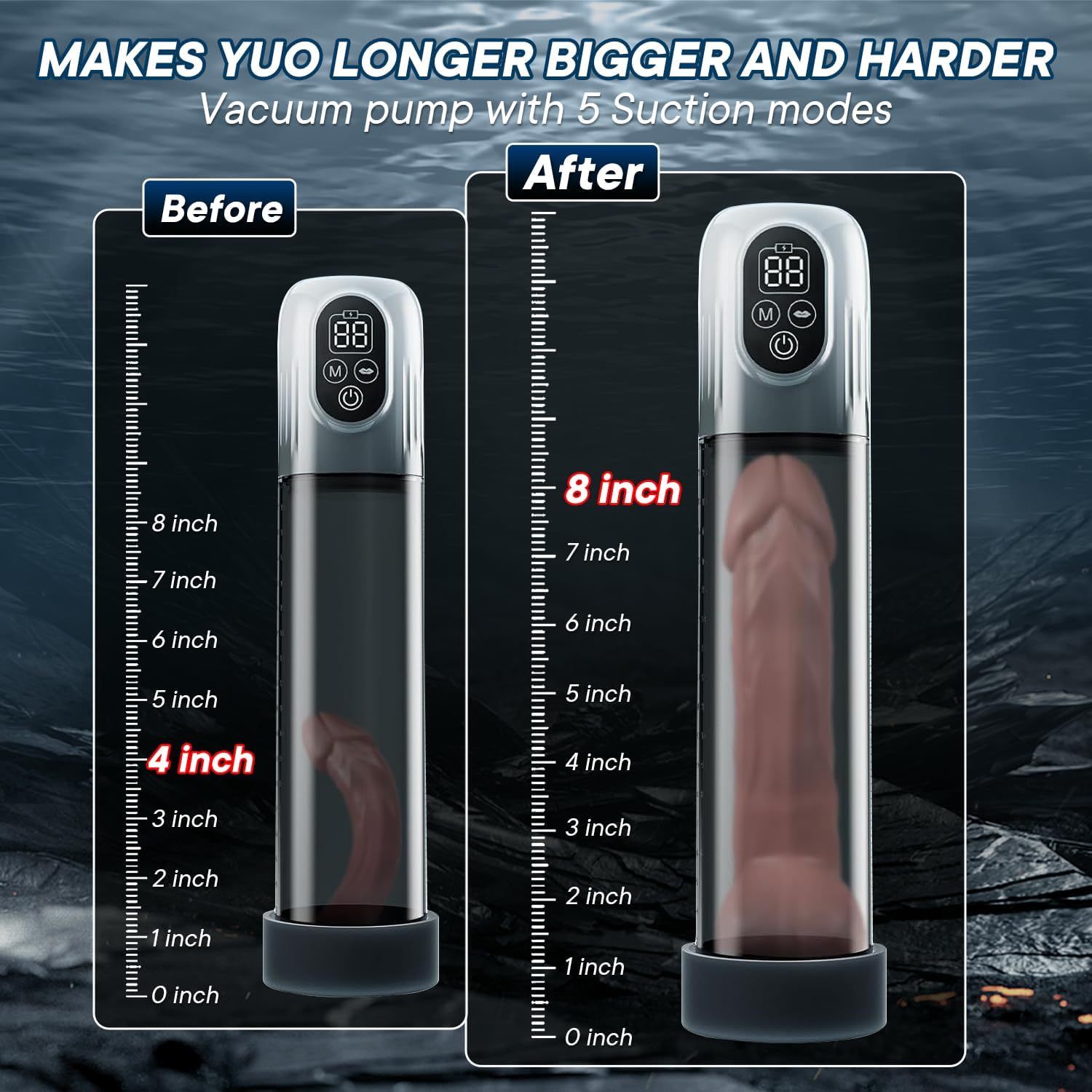 💥4 IN 1 Vacuum Penis Pump with Multiple Training modes for the Training Season