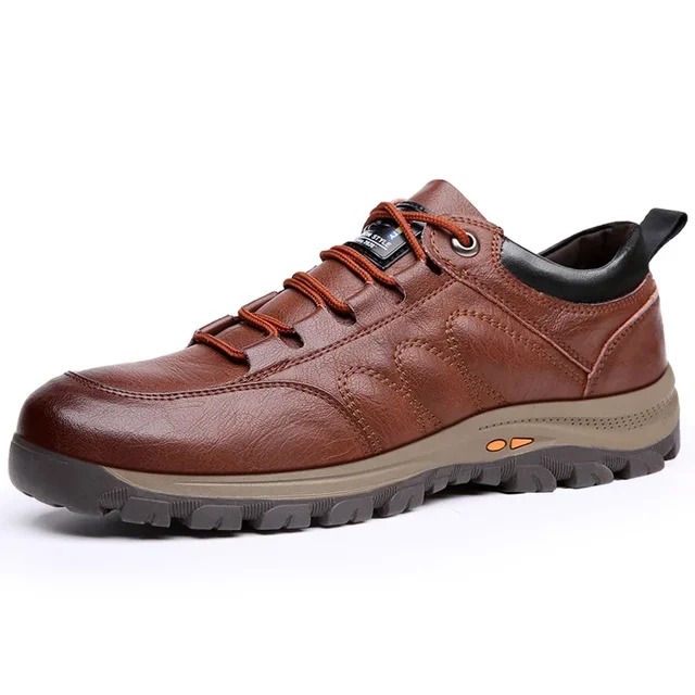 🔥Last Day Promotion 70% OFF 🎁 Men's Casual Leather Good Arch Support & Non-slip Outdoor Breathable Walking Shoes - 2028