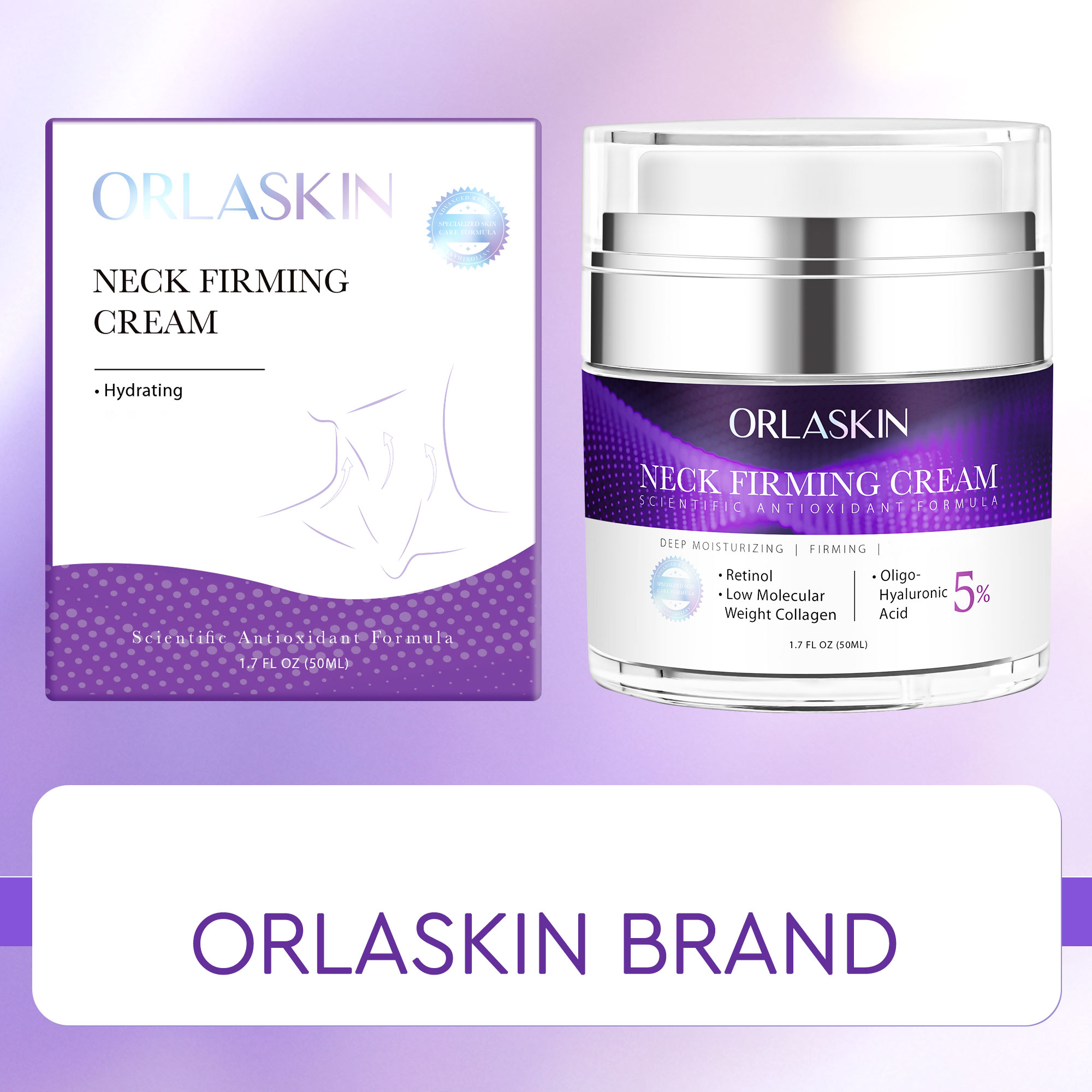 Neck Cream with Niacinamide and Collagen: Firming and Nourishing for the Neck. Suitable for Adults, Women, and Men. 50g. All Skin Types. Daily Skincare.