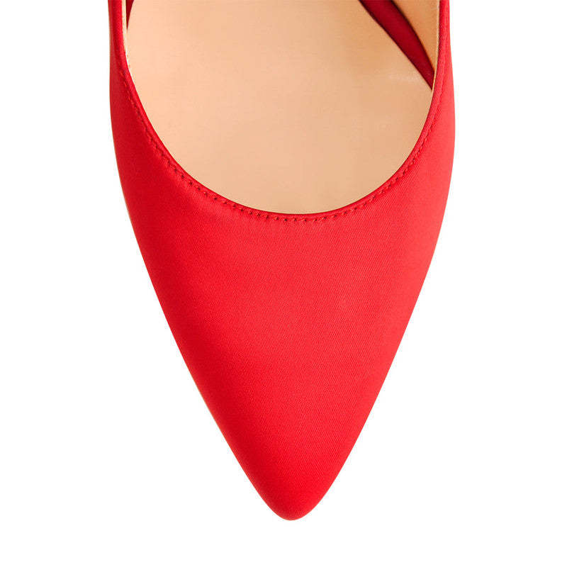 Spitz zulaufende Strass Stiletto Pumps