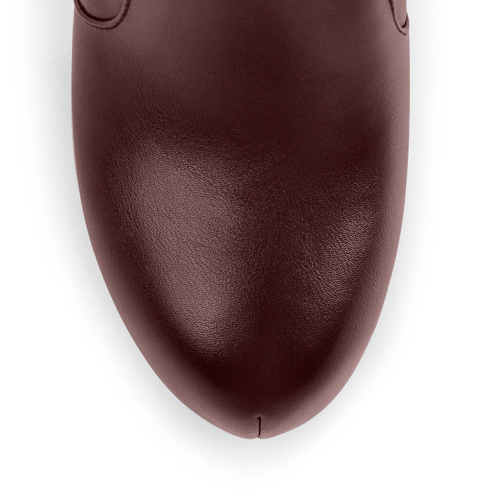 Plateau Langschaft Stiefel mit Blockabsatz Weitschaft