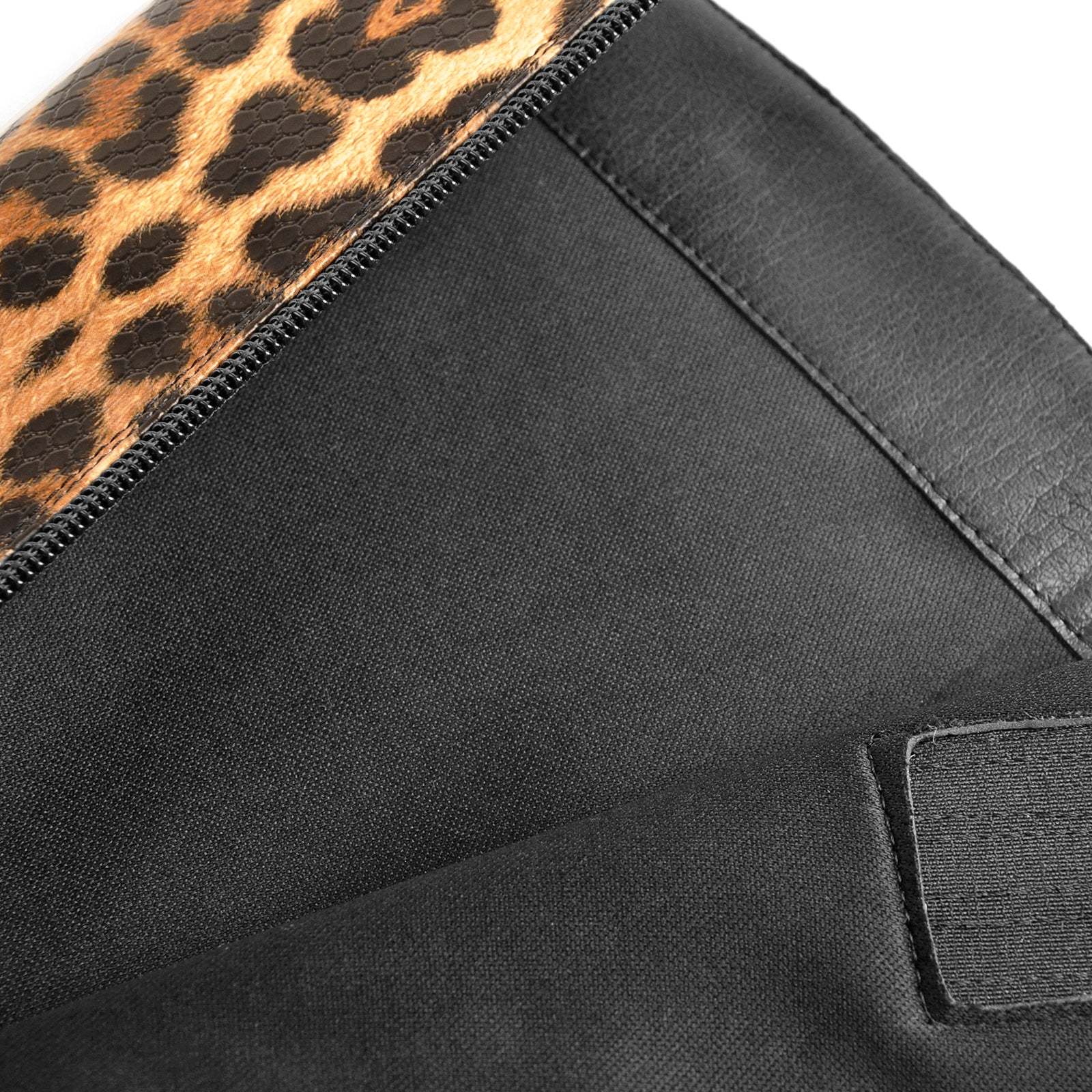 Plateau Langschaft Stiefel mit Blockabsatz Weitschaft