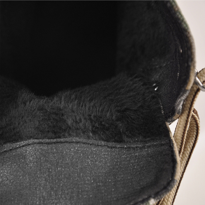 Camo Runde Zehe Plattform Spitze Chunky High Heels Stiefeletten