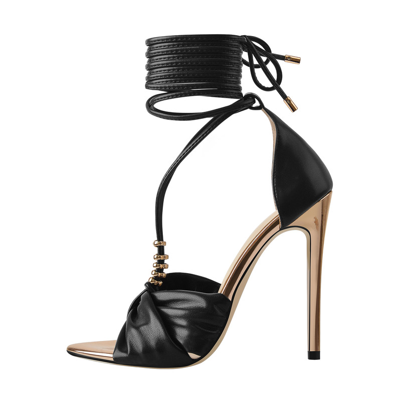 Stiletto Sandalen mit Knöchelriemen