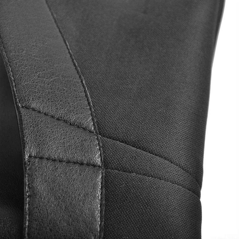 Spitz zulaufende schwarze Metallkette Kniehohe Stiletto Stiefel