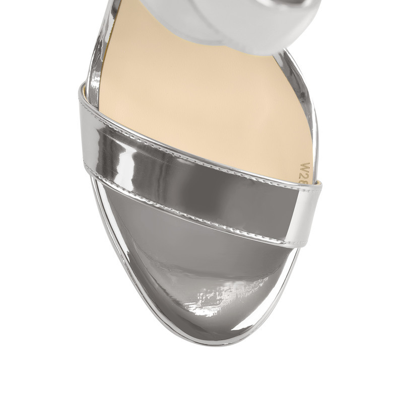 Plateau Stiletto Knöchel Zipper Crisscross Sandale