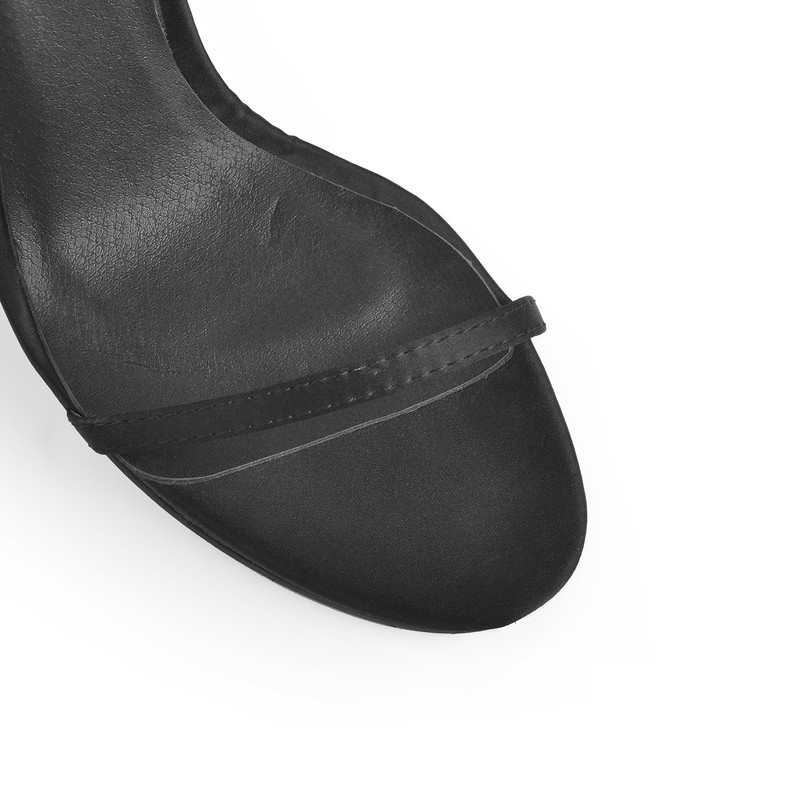 Einzelnem Riemen Maschenschleife Stiletto Sandalen