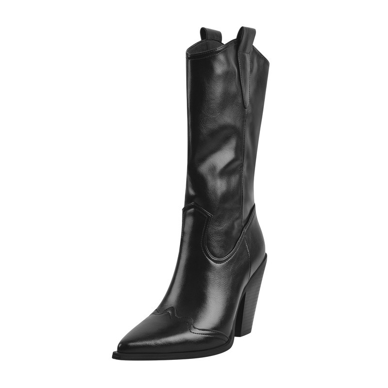 Pointed Toe Cowboy Boots Winterstiefel