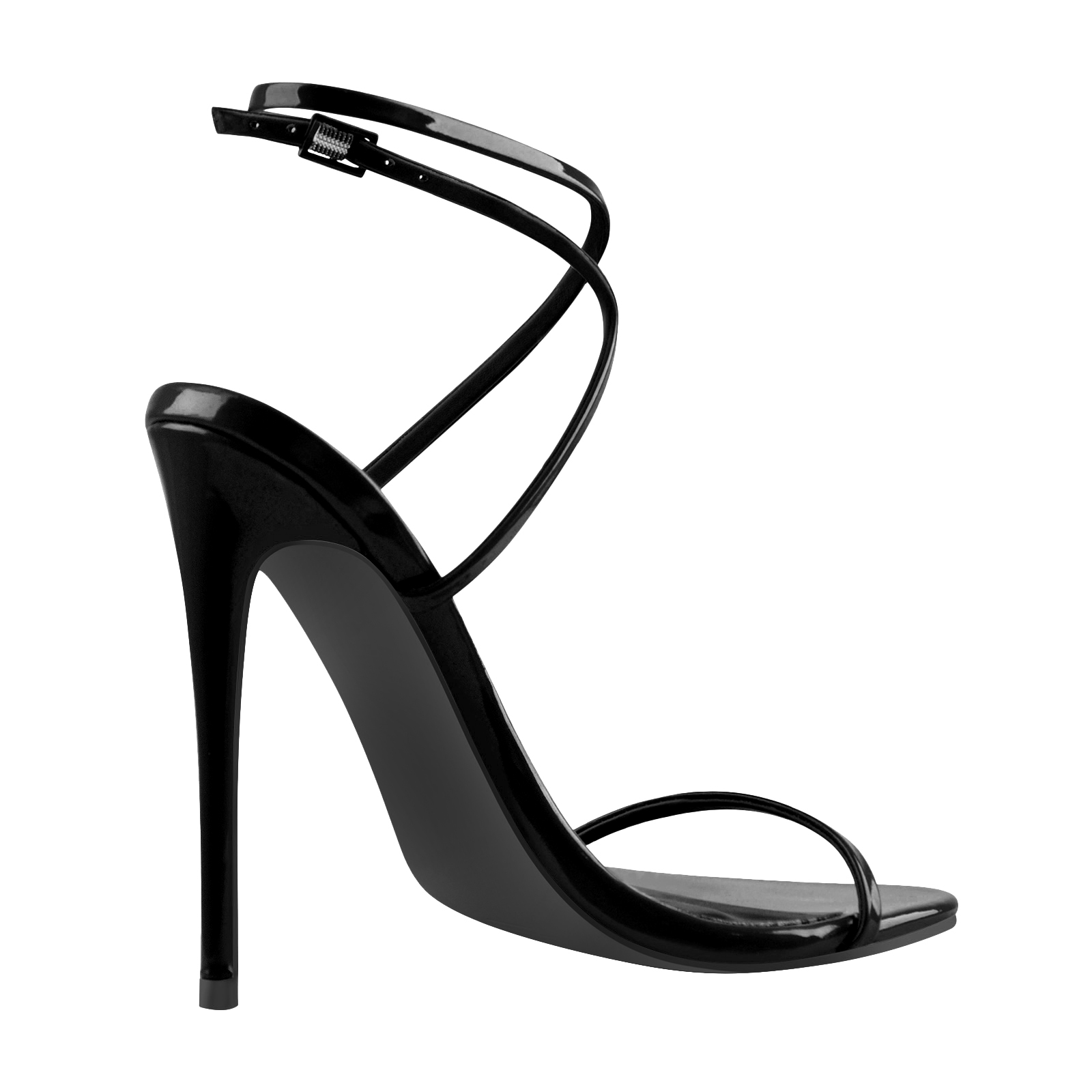 Runde Zehenpartie eleganter Stiletto Sandals
