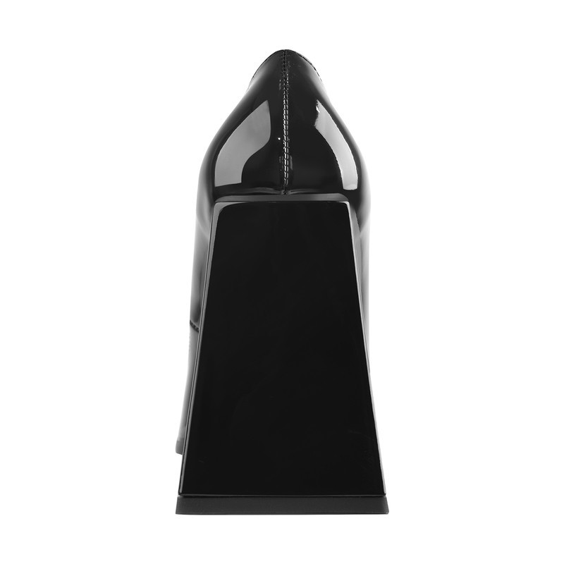 Quadratische Zehe Dreieck Block High Heels Pumps