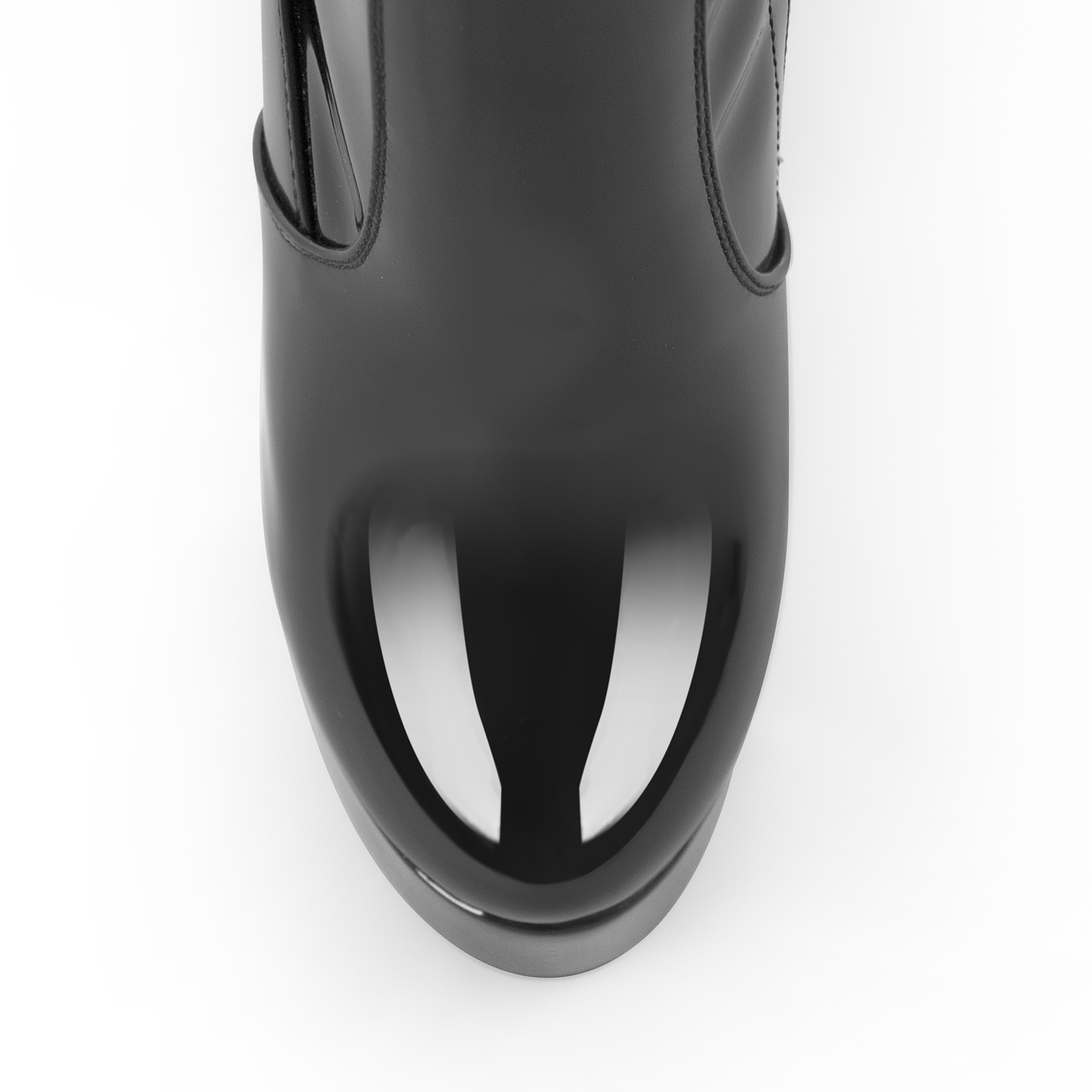 Blockabsatz Platform Langschaft Stiefel Hoher Absatz