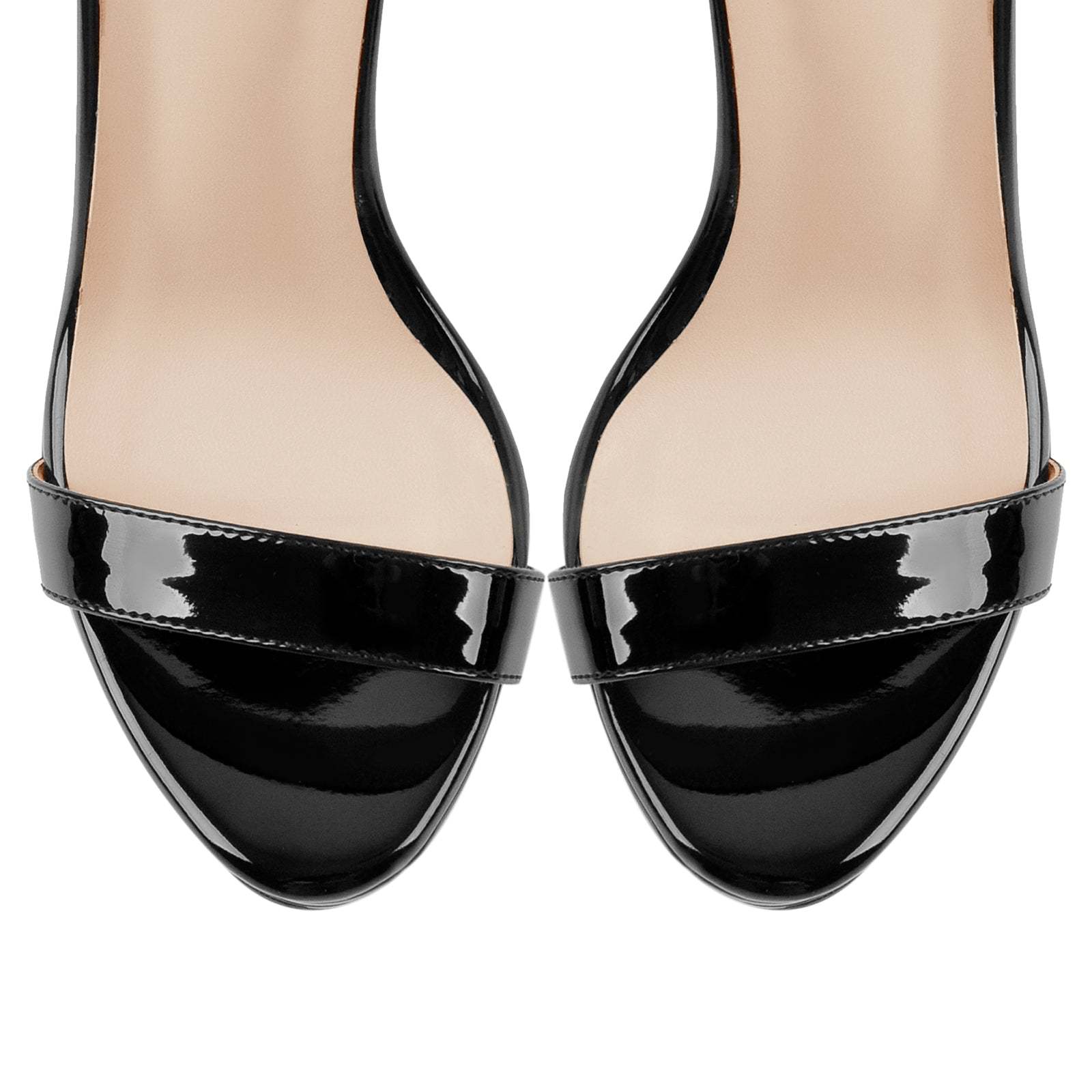 Plateau Riemchensandalen Stilettos Abendschuhe Slingbacks Knöchelschnallen