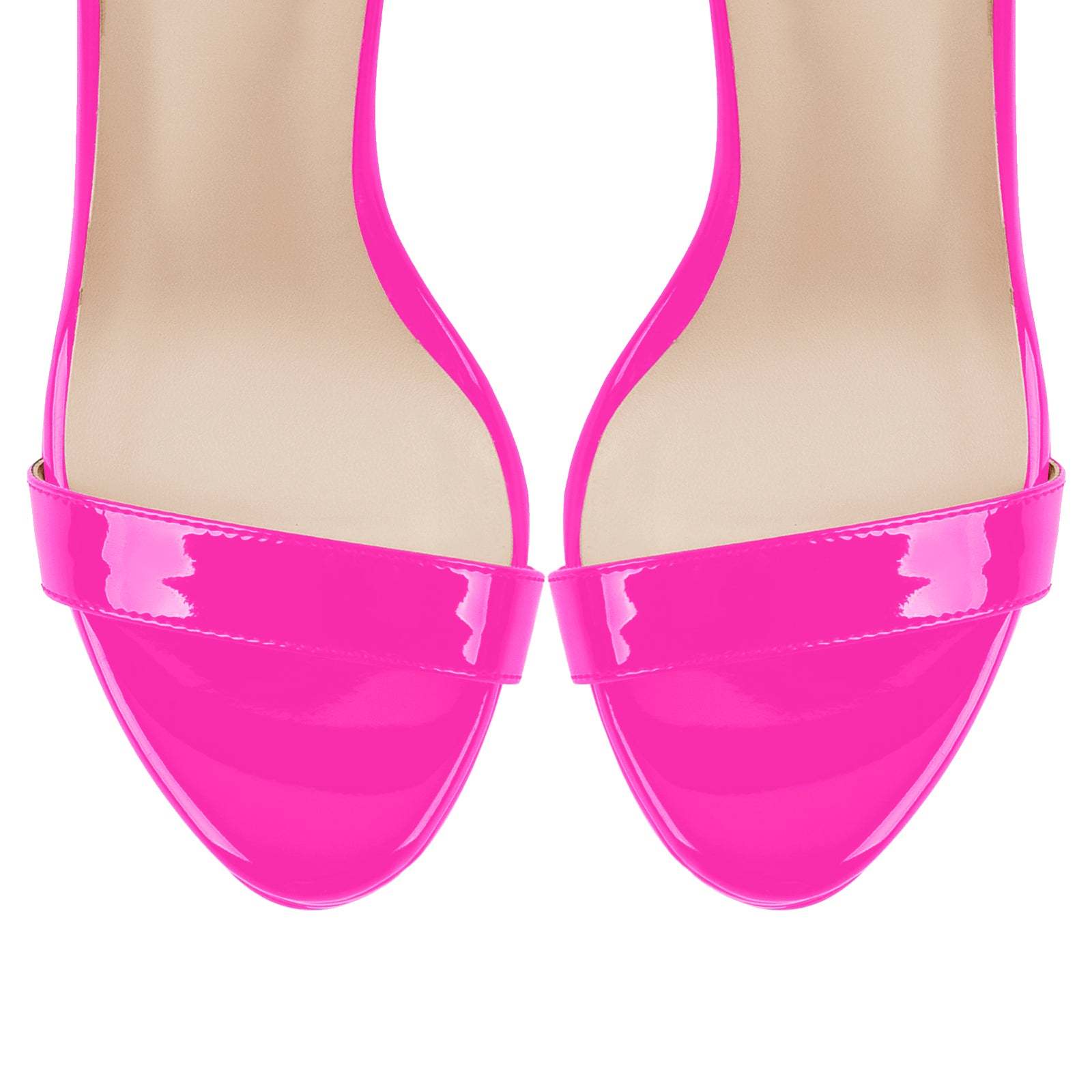 Plateau Riemchensandalen Stilettos Abendschuhe Slingbacks Knöchelschnallen