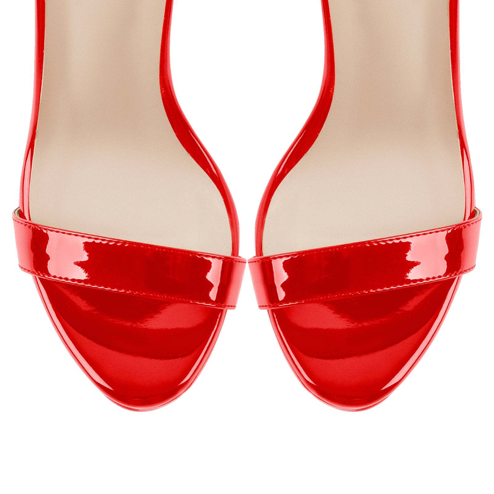 Plateau Riemchensandalen Stilettos Abendschuhe Slingbacks Knöchelschnallen