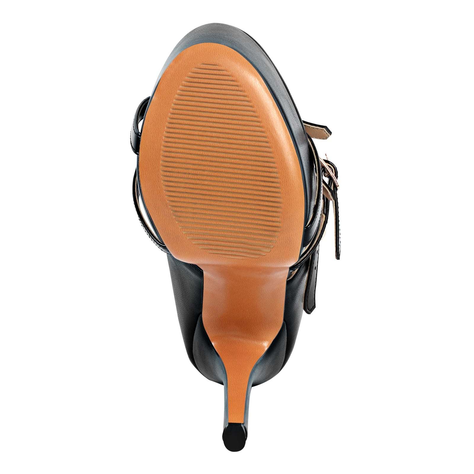 Plateau Riemchensandalen Stilettos Schnallen Reißverschluss Abendschuhe