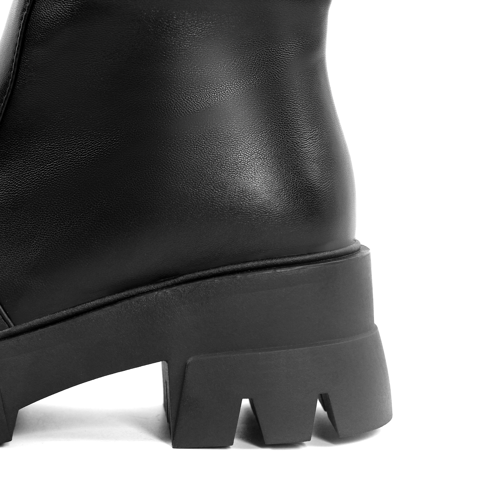 Fold Over Boots Falten Stiefel Glänzende Stiefel Blockabsatz Rutschfeste Sohle