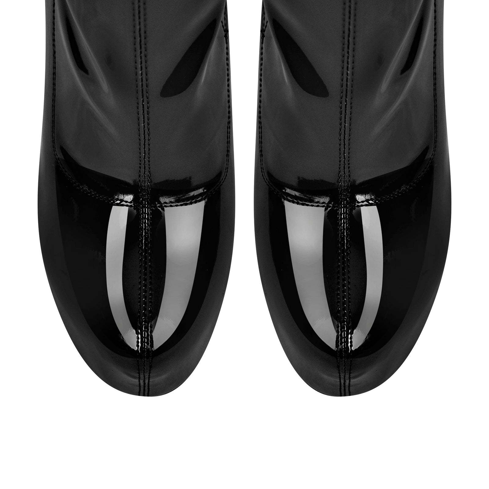 Plateau Elastische Stiefeletten mit Pfennigabsatz Stilettos Boots