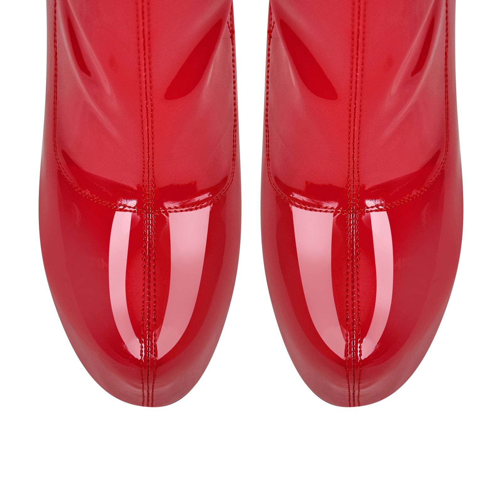 Plateau Elastische Stiefeletten mit Pfennigabsatz Stilettos Boots