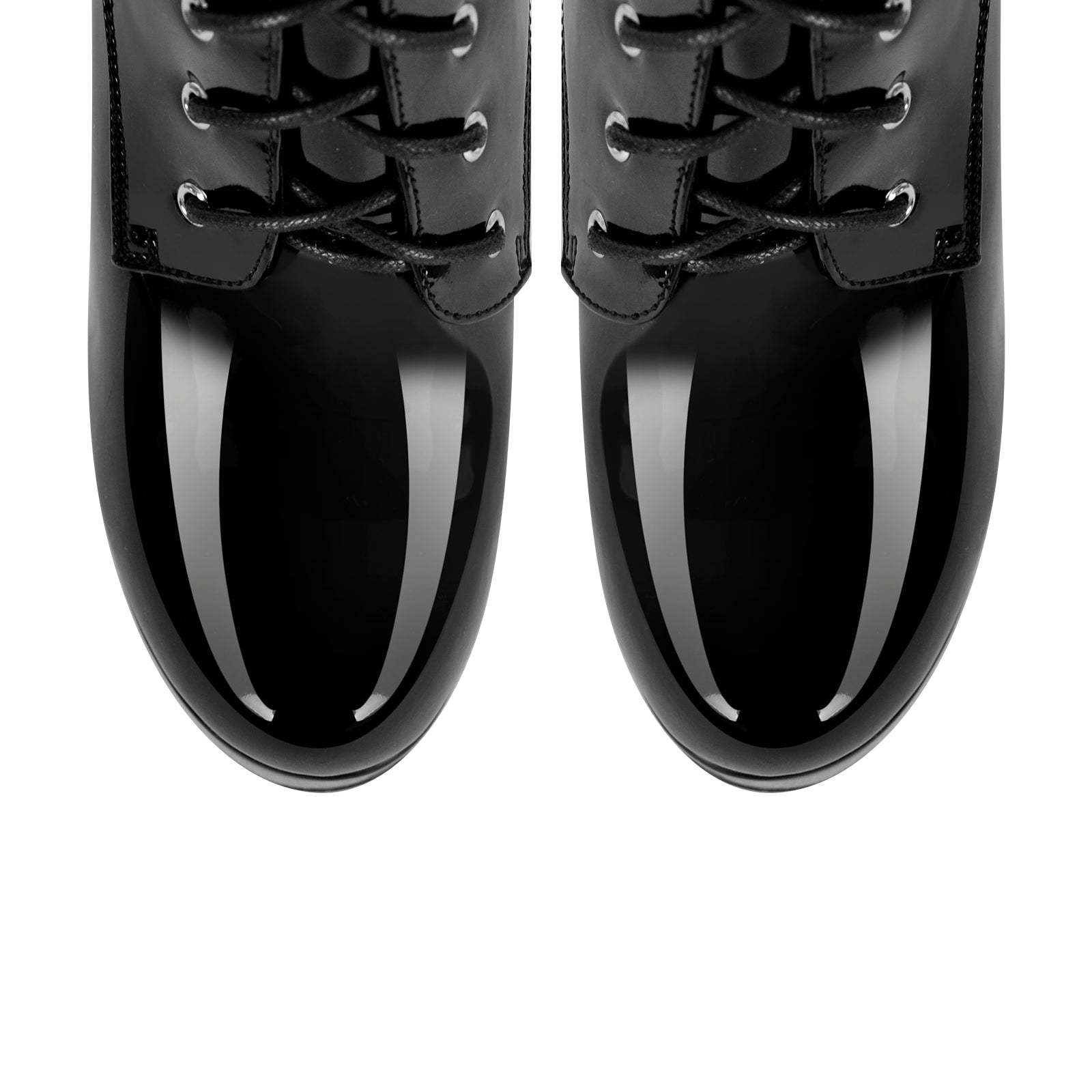 Plateau Stiefeletten mit Pfennigabsatz Stilettos High Heels Schnürstiefel