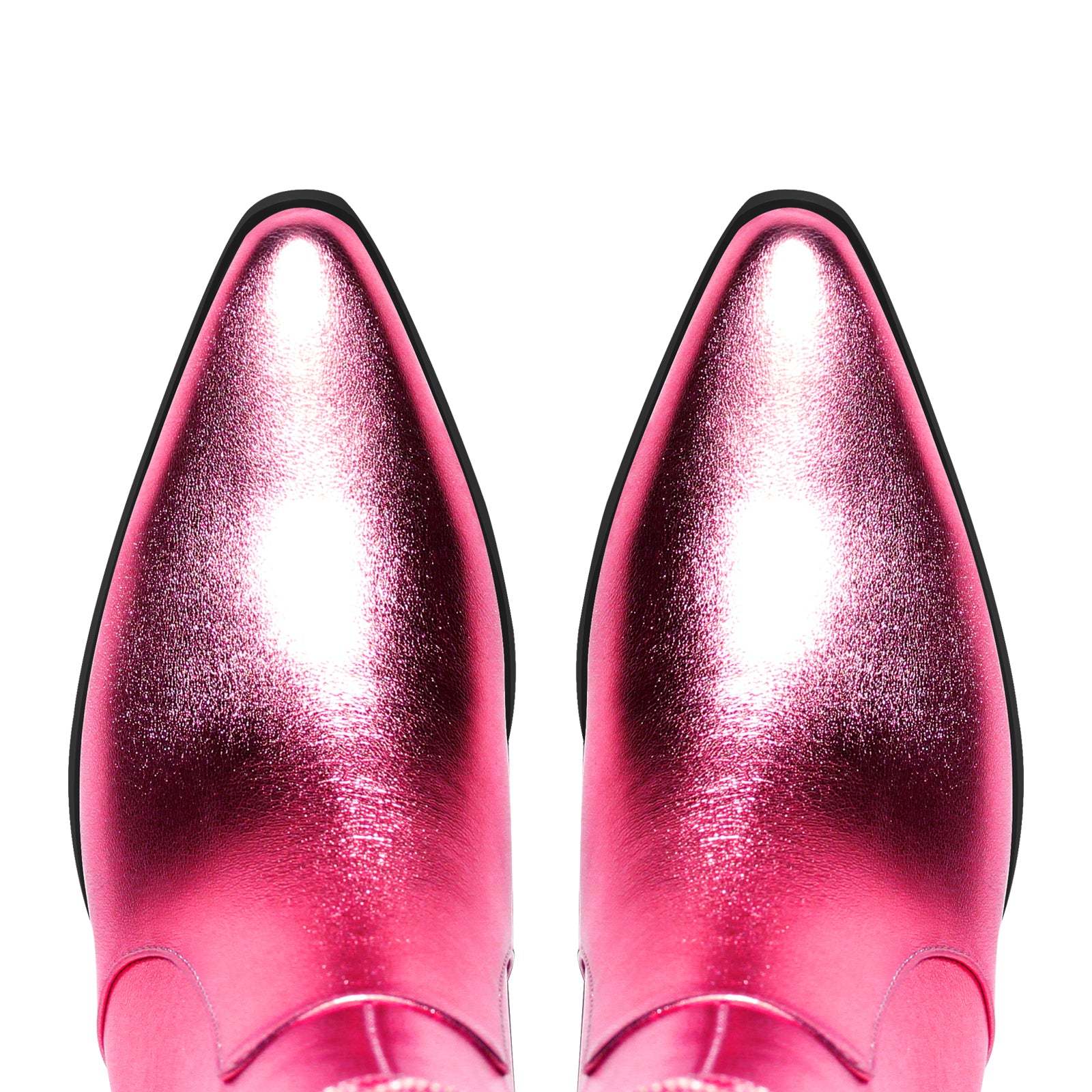 Westernstiefel mit Blockabsatz verzierte Quasten