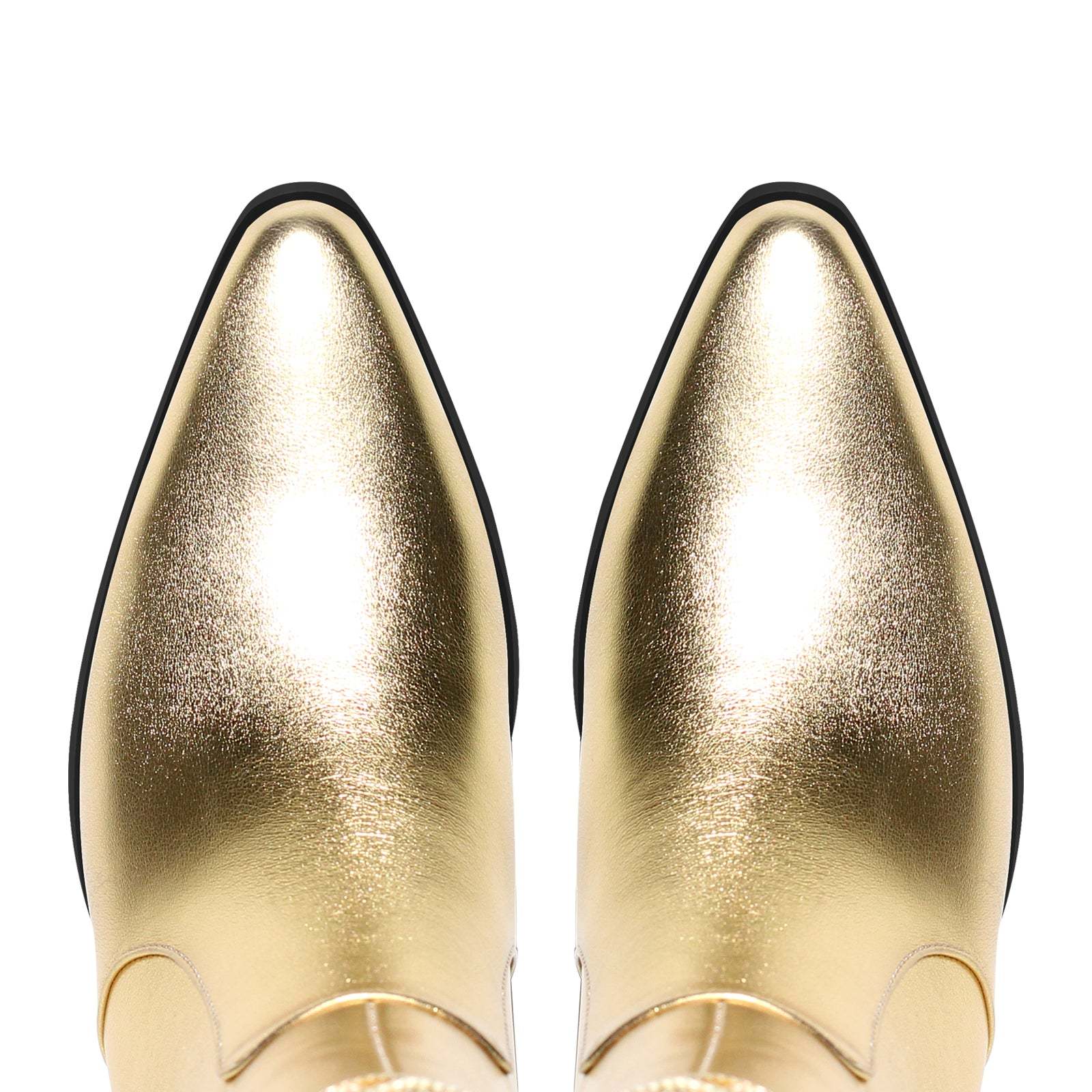 Westernstiefel mit Blockabsatz verzierte Quasten