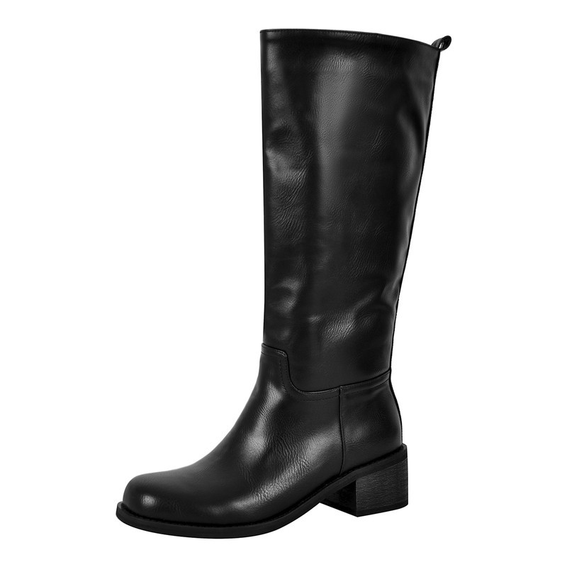 Modische Stiefel mit klobigem Absatz und halbhoher Stiefelette