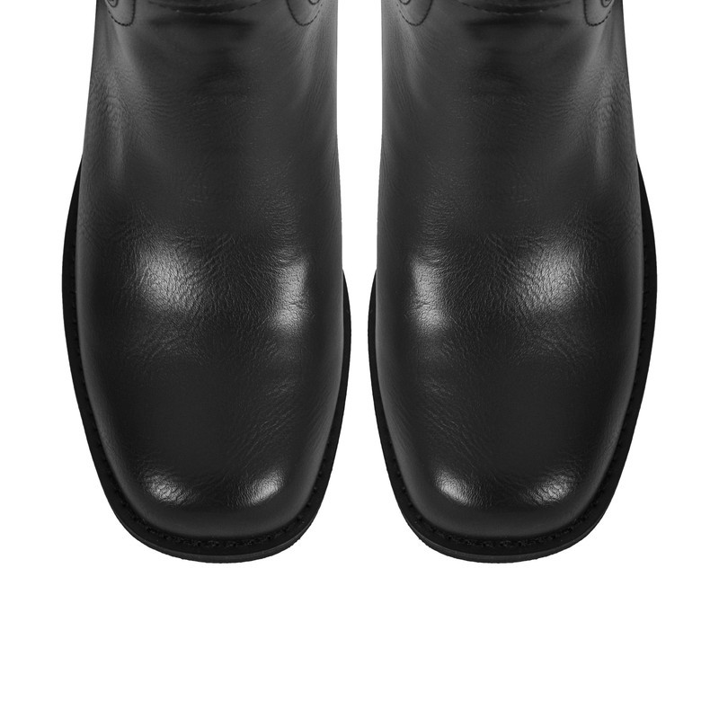 Modische Stiefel mit klobigem Absatz und halbhoher Stiefelette