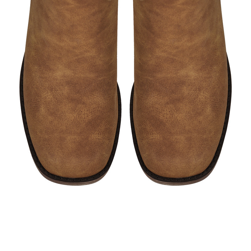 Modische Stiefel mit klobigem Absatz und halbhoher Stiefelette