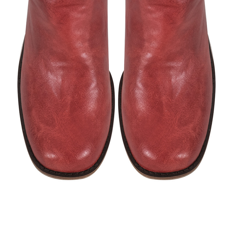 Modische Stiefel mit klobigem Absatz und halbhoher Stiefelette