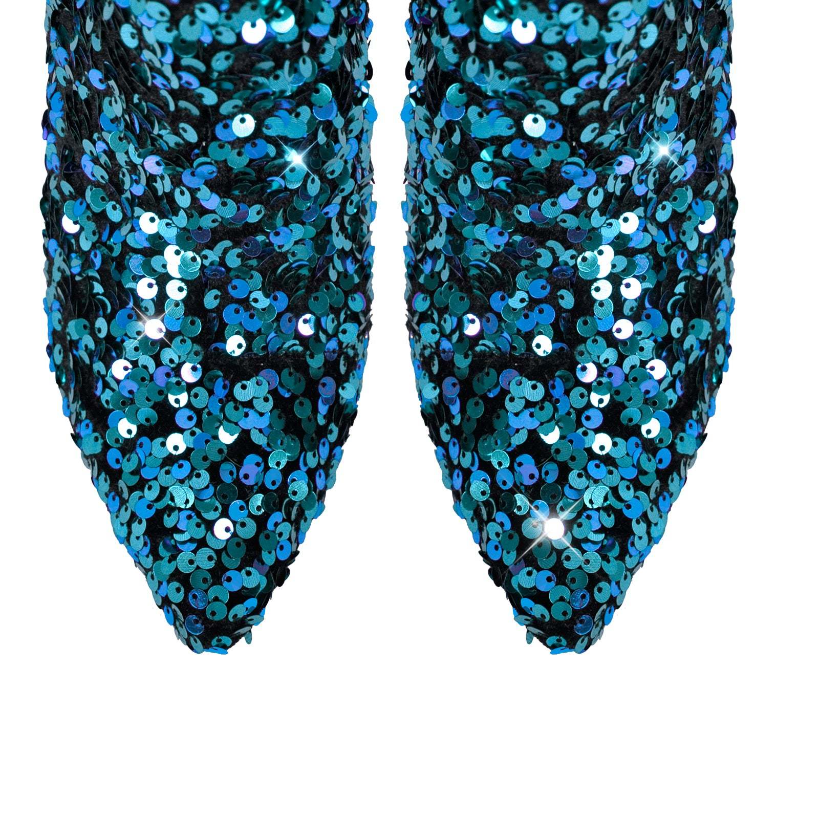 Glänzende Knöchelstiefel mit Blockabsatz Kurzschaft Stiefel