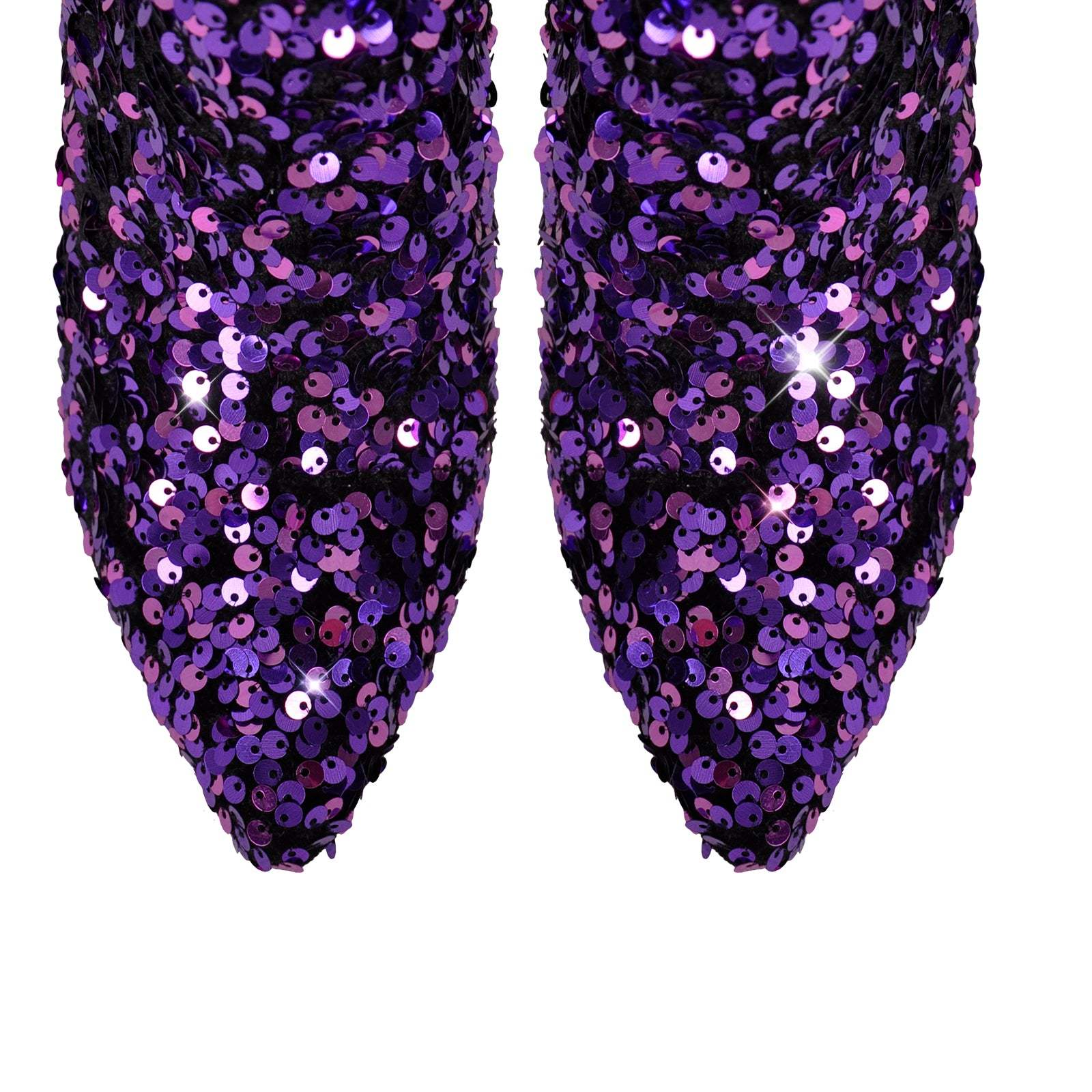 Glänzende Knöchelstiefel mit Blockabsatz Kurzschaft Stiefel