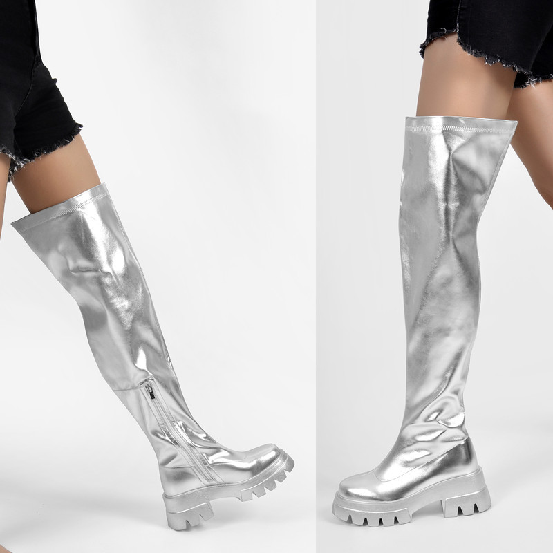 Tragekomfort Over The Knee Stretch Stiefel