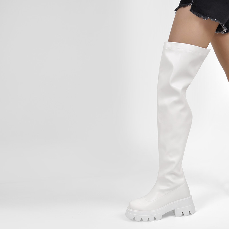 Tragekomfort Over The Knee Stretch Stiefel