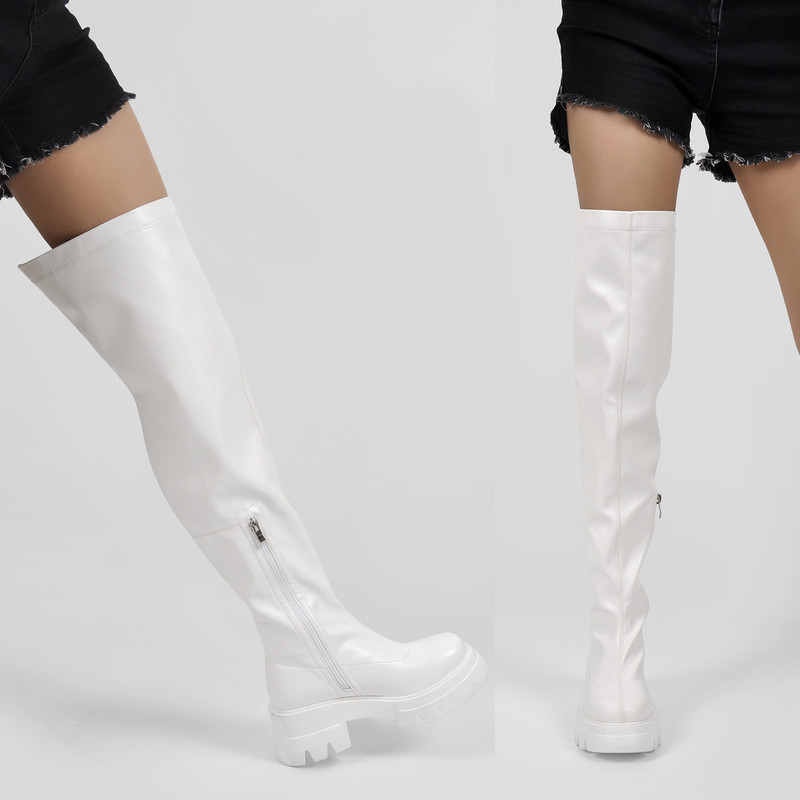 Tragekomfort Over The Knee Stretch Stiefel