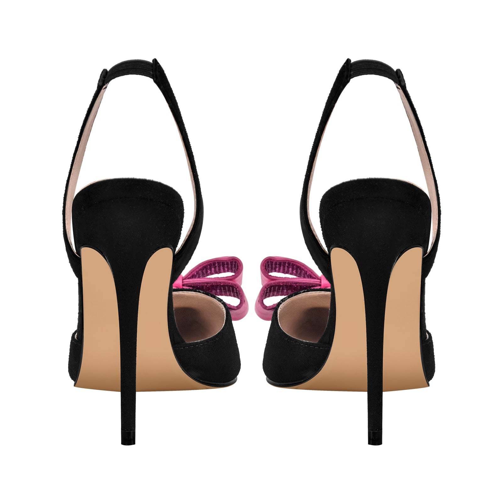 Slingbacks Stilettos High Heels Absatzschuhe verzierte Schleife