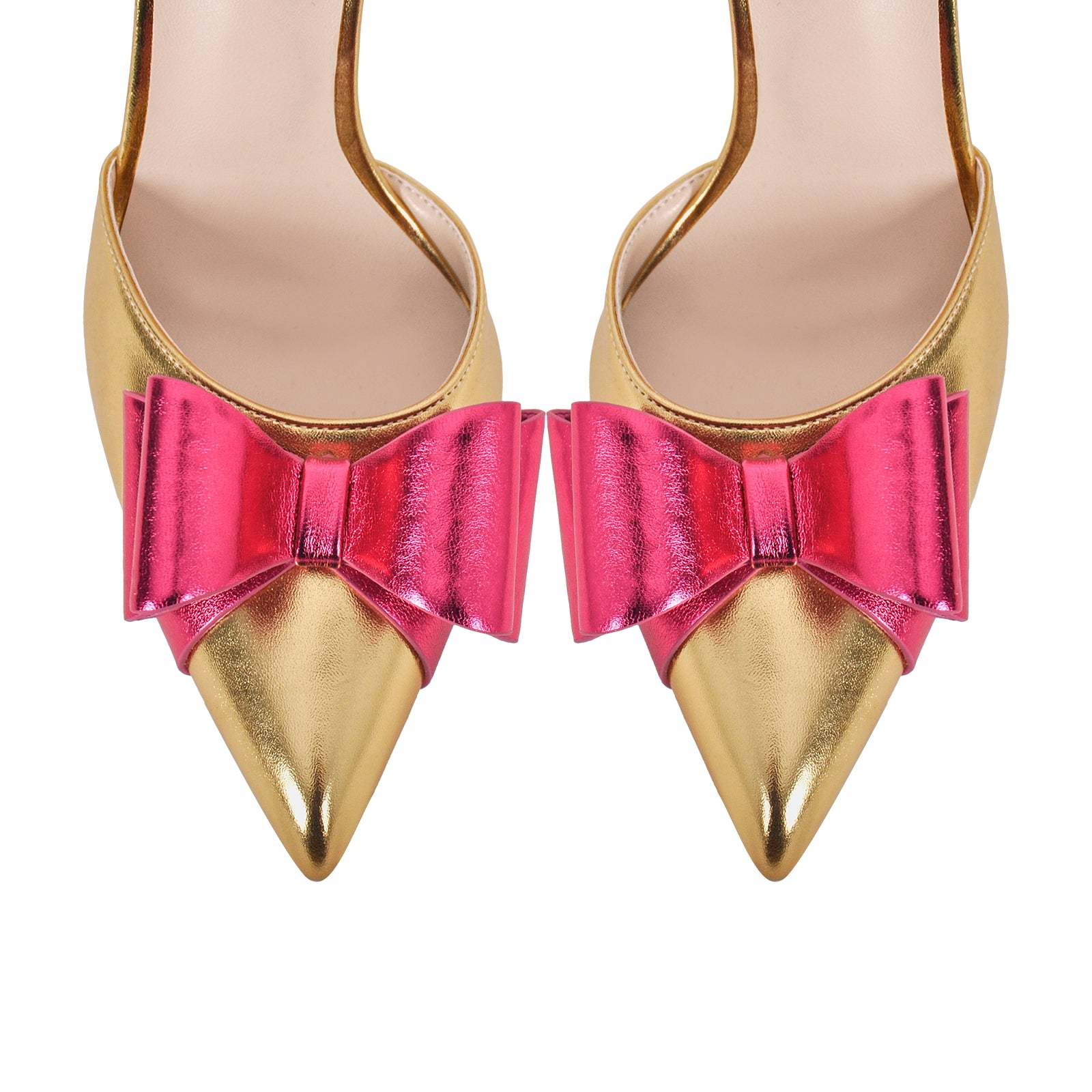 Slingbacks Stilettos High Heels Absatzschuhe verzierte Schleife