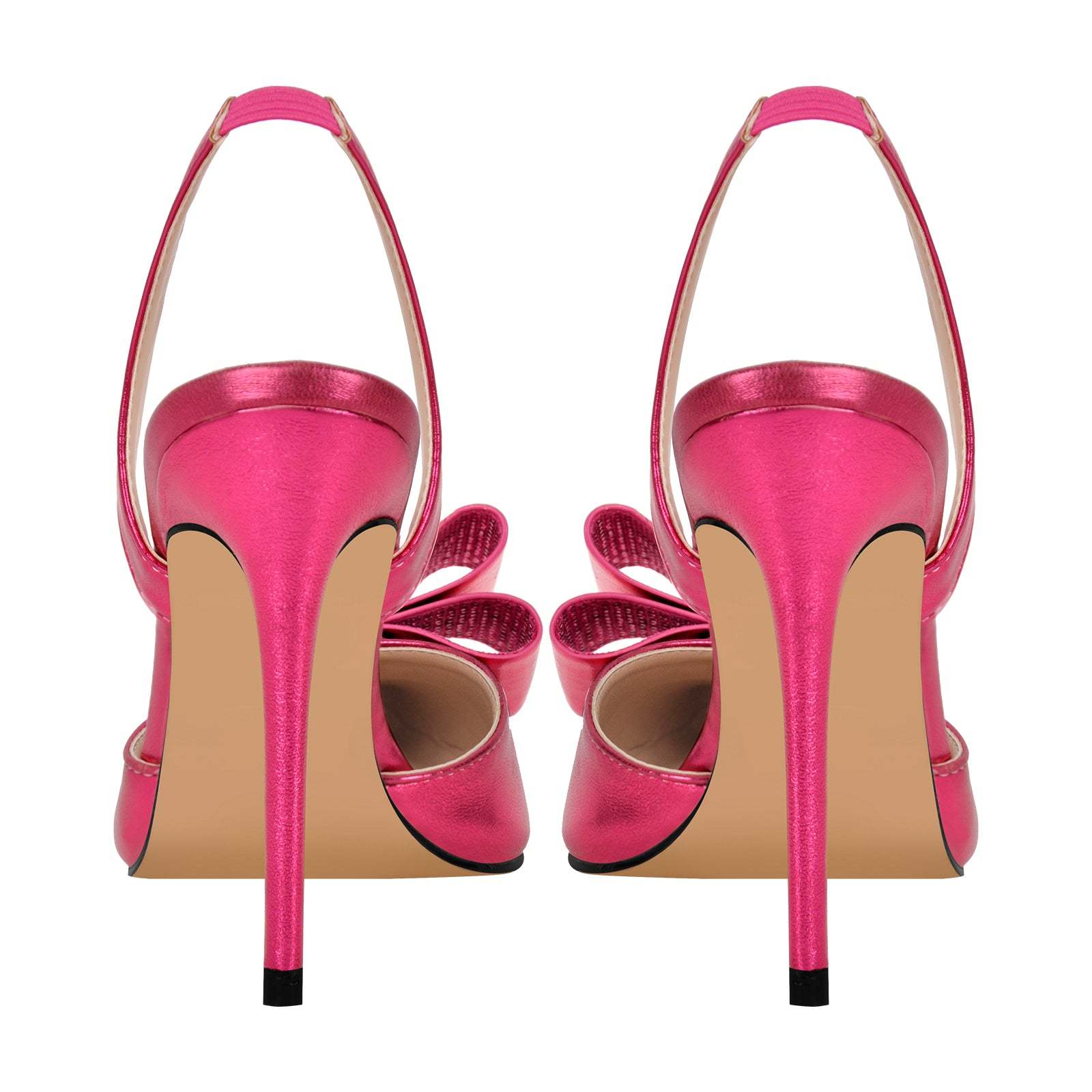 Slingbacks Stilettos High Heels Absatzschuhe verzierte Schleife