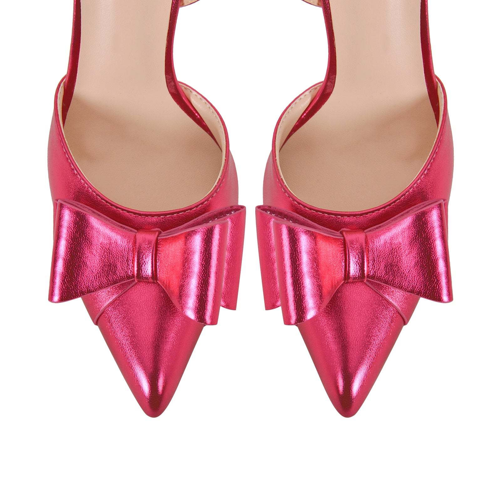 Slingbacks Stilettos High Heels Absatzschuhe verzierte Schleife