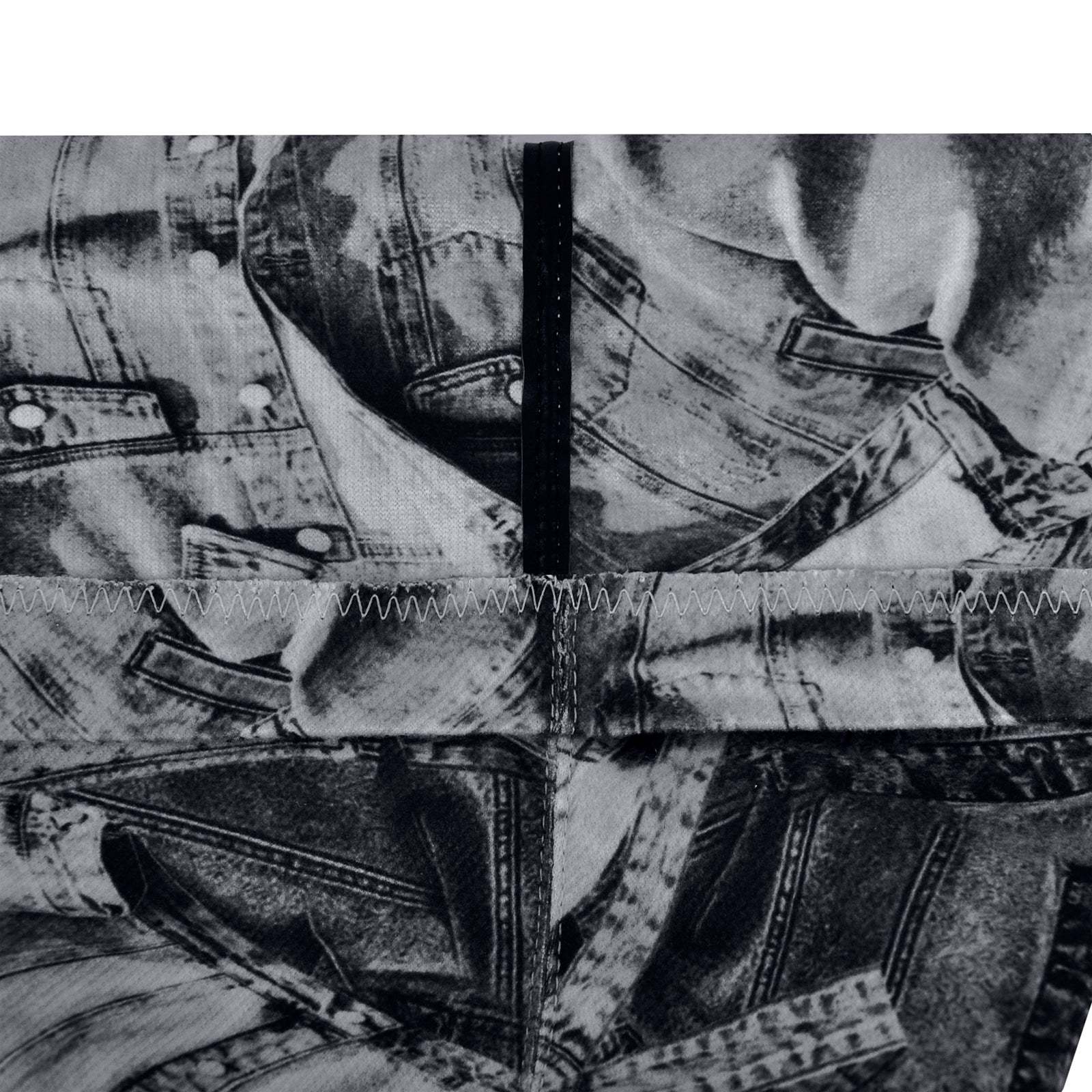 Overknee Langschaft Stiefel mit Pfennigabsatz Canvas Boots