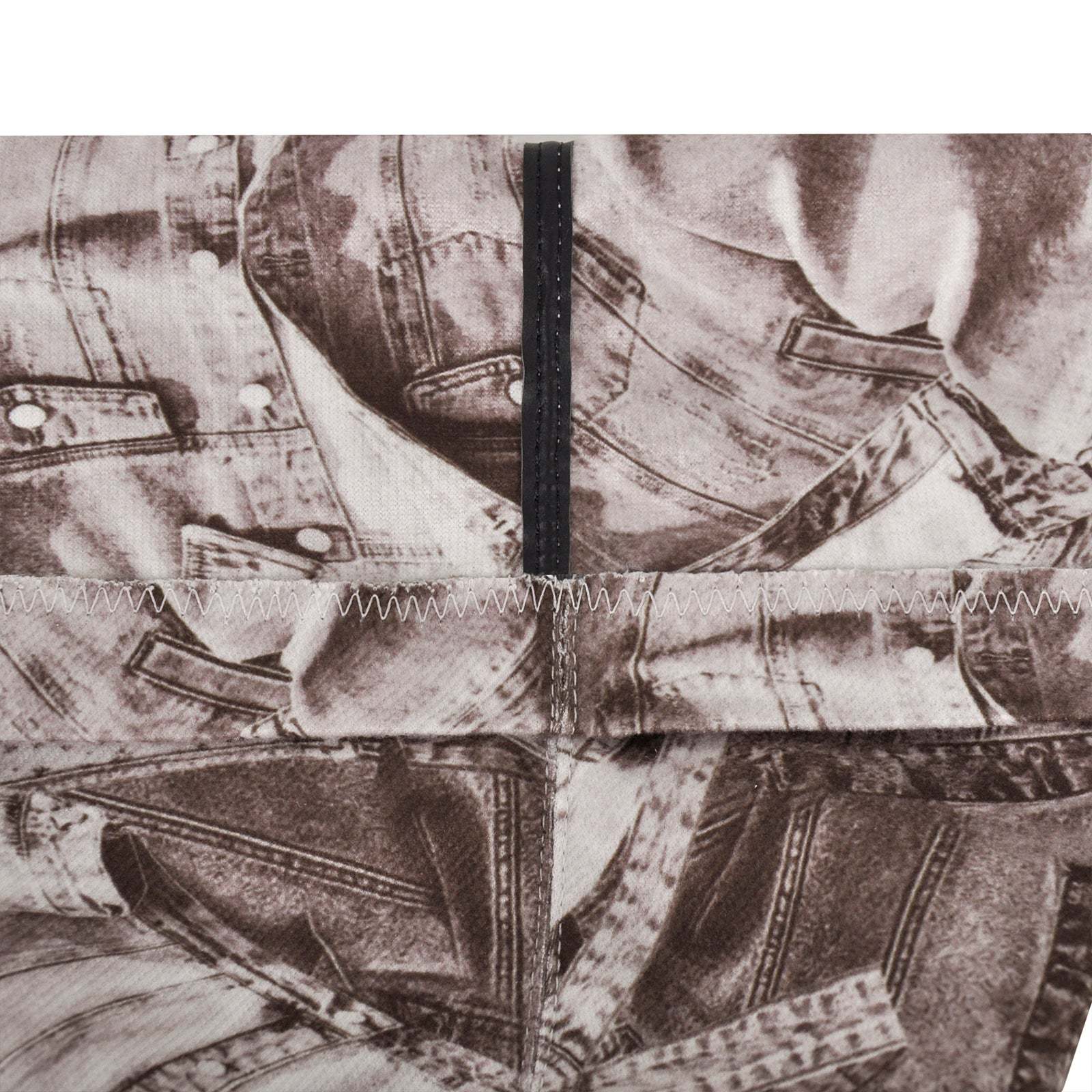 Overknee Langschaft Stiefel mit Pfennigabsatz Canvas Boots