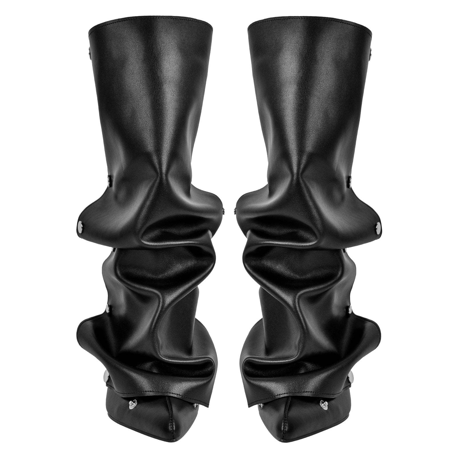 Spitze Zehen Knöchelstiefel mit Pfennigabsatz Stilettos Boots